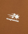 Nice Ghost Club 3STAR HALFTONE SYMBOL ZIP HOODIE [BROWN]