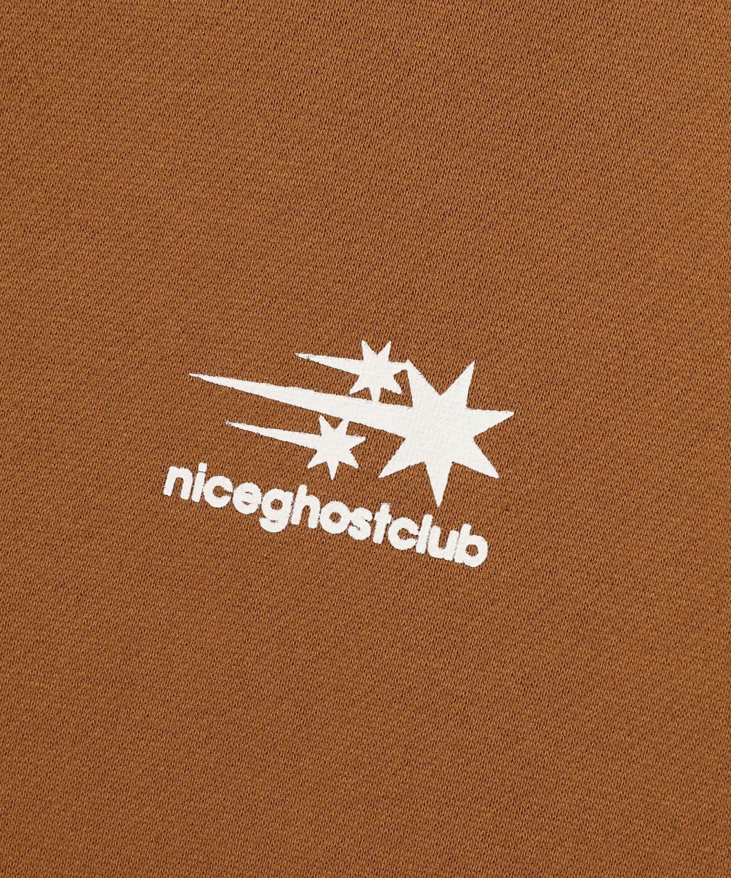 Nice Ghost Club 3STAR HALFTONE SYMBOL ZIP HOODIE [BROWN]