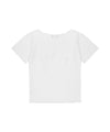 Mahagrid Groovy One Shoulder Tee in White