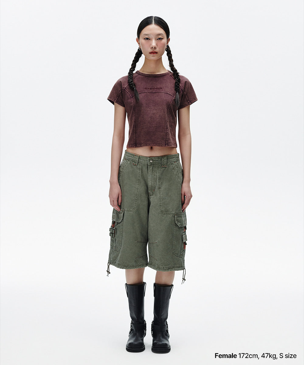 Mahagrid Washed Curved Tee