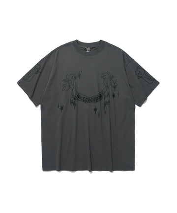 Nice Ghost Club Heavenly Bear Angel Big Big Tee [Charcoal]
