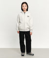 Marithé François Girbaud Kids Big Classic Logo Hoodie Zip-Up Black