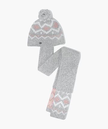 Marithé François Girbaud Kids Nordic Balaclava Muffler Heather Gray