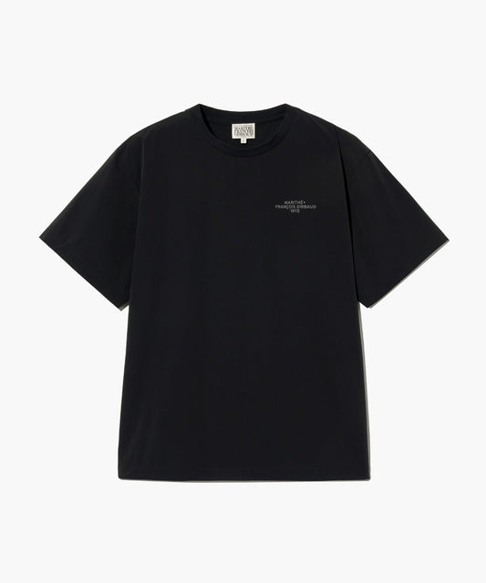 Marithé François Girbaud MOUVEMENT WOVEN SEMI-OVERSIZED TEE charcoal