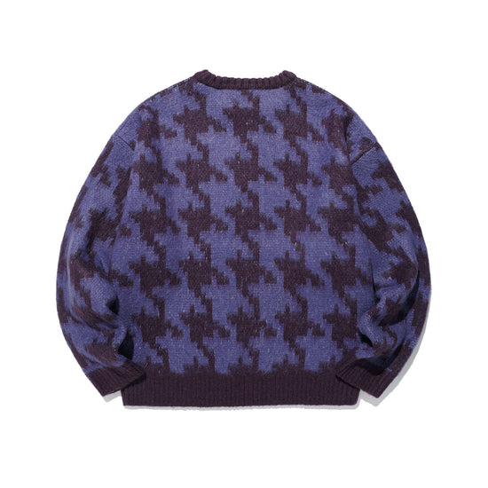 Nice Ghost Club Houndstooth Devil Rose Knit
