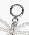 Marithé François Girbaud Pearl Silver Ball Keyring Silver