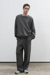General Idea UNISEX Cotton Logo Loose Fit Sweatshirt Set
