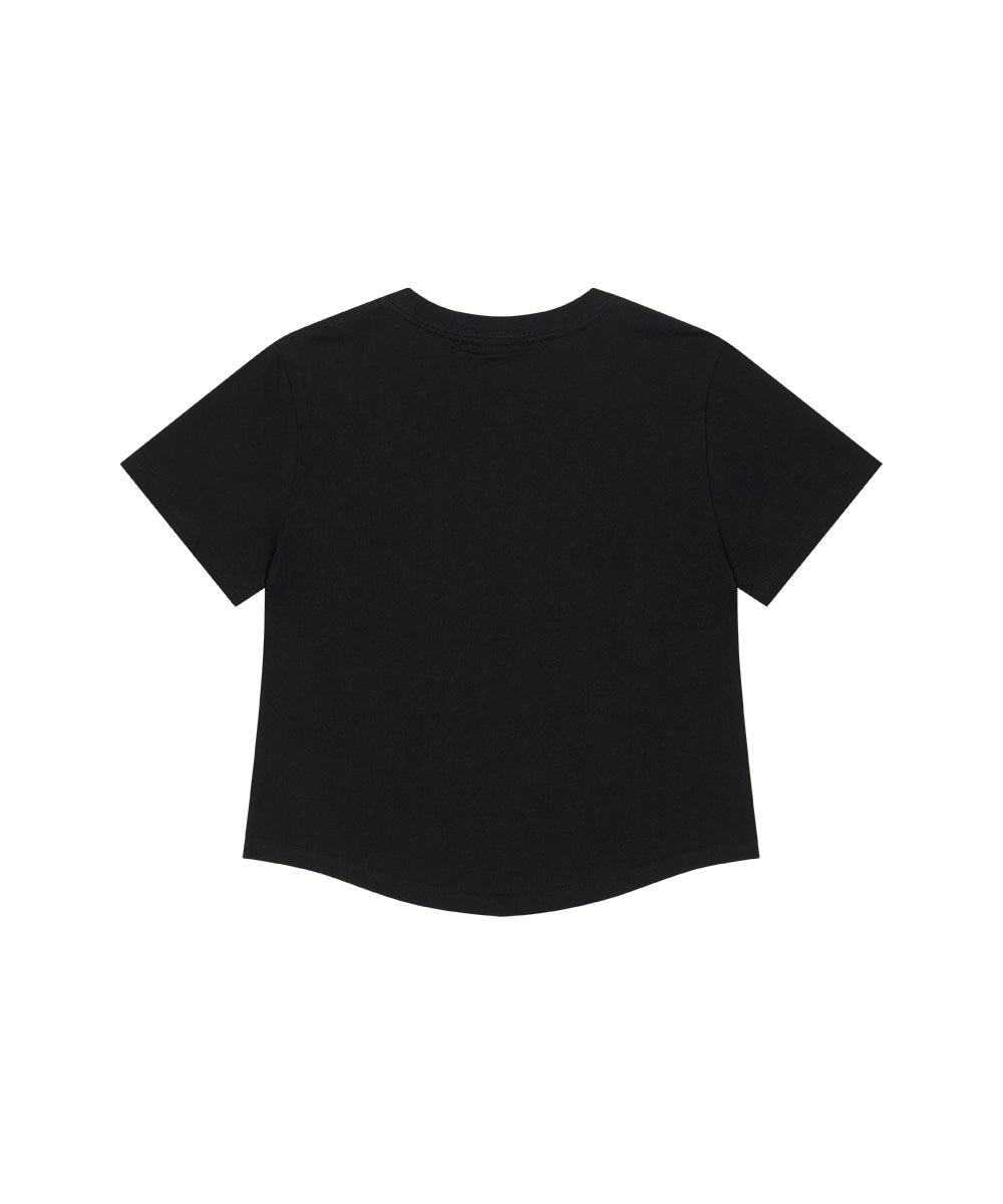 Mahagrid DON'T PANIC ROUND CROP TEE