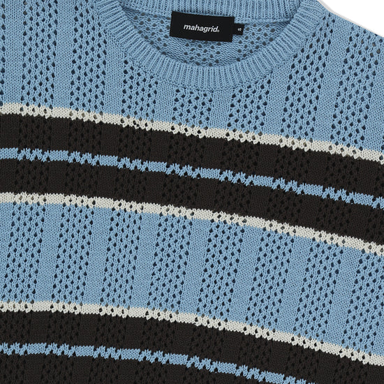 Mahagrid Mesh Stripe Knit