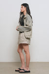 General Idea WOMAN Sheer Shirring Windbreaker Jacket