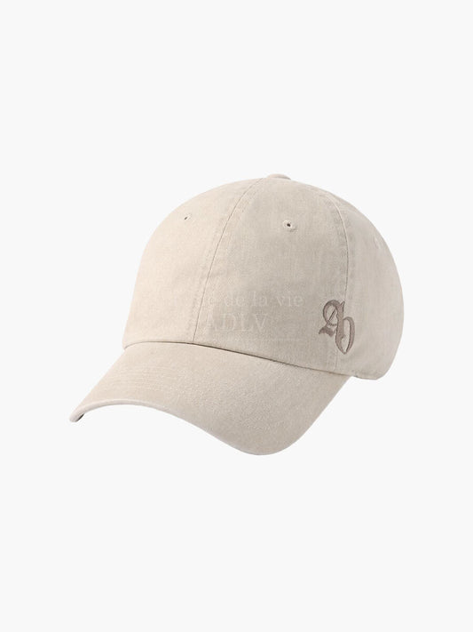 ADLV Side Symbol Point Pigment Washing Ball Cap