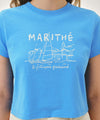 Marithé François Girbaud W FRENCH GRAPHIC CROP TEE