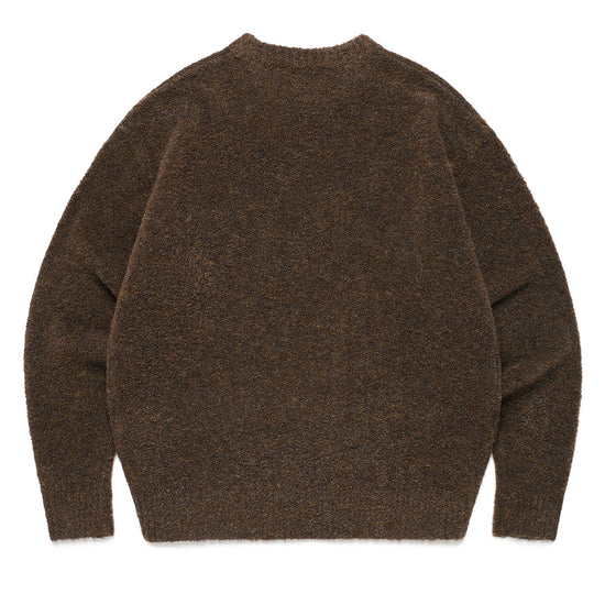 Cavish Two Tone Boucle Knit Crewneck
