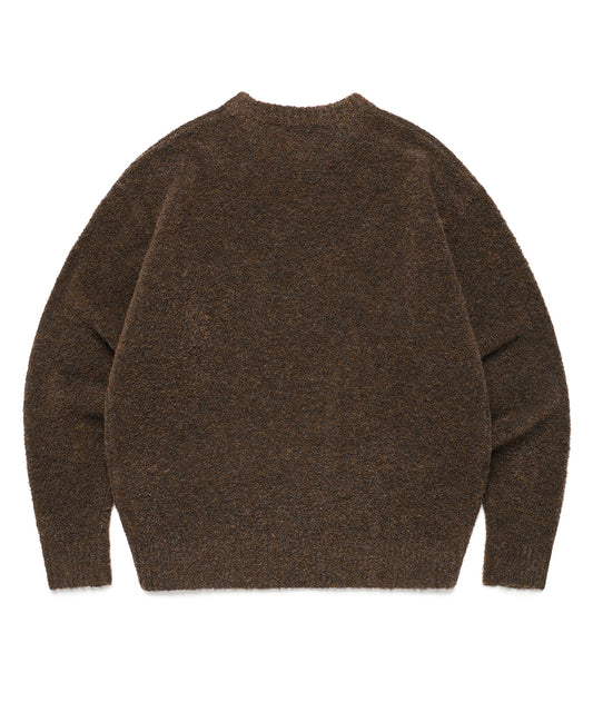 Cavish Two Tone Boucle Knit Crewneck