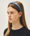 Marithé François Girbaud Regular Logo Slim Denim Hairband