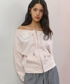 Bitter Cells Vera Off Shoulder Zip Up