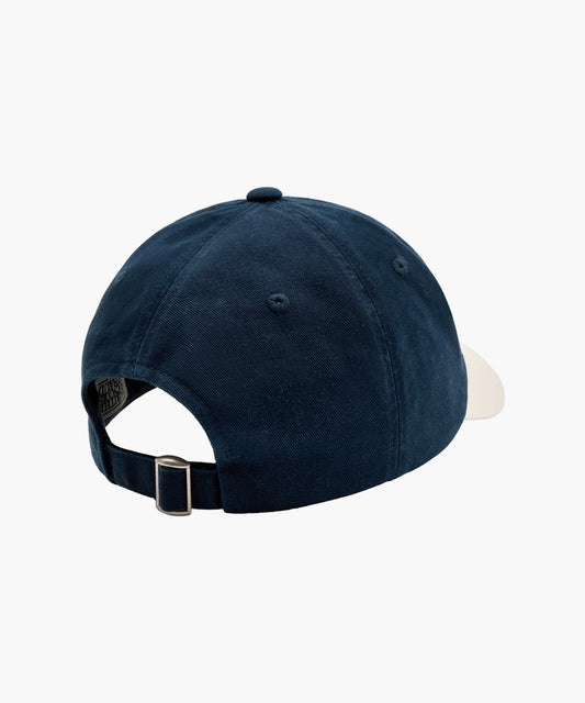 Marithé François Girbaud CLASSIC LOGO 6PANEL COLOR BLOCK CAP ivory