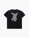ADLV Bear Doll Fuzzy Rabbit Short Sleeve T-Shirt