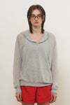 General Idea Woman Sheer Hood Knit Pullover