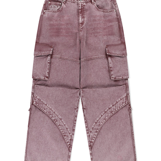 Mahagrid Wide Cargo Denim Pant