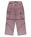 Mahagrid Wide Cargo Denim Pant