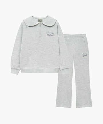 Marithé François Girbaud ENFANT W SAILOR COLLAR SWEAT SET-UP Light Heather Gray