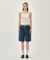 Marithé François Girbaud W CARPENTER DENIM SHORTS