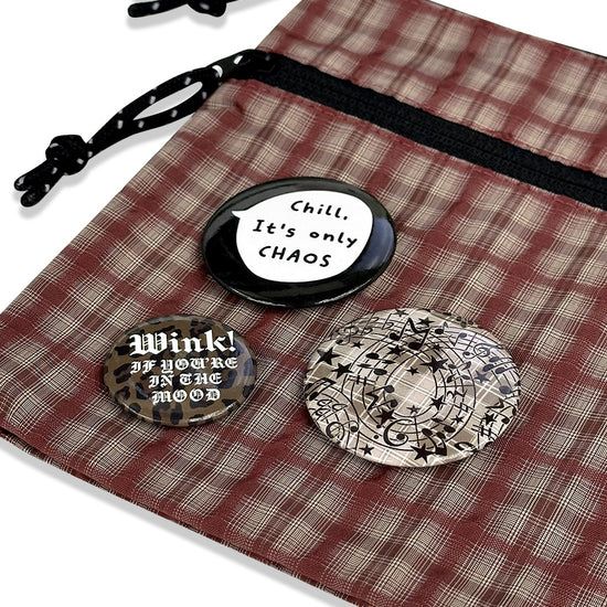 Mahagrid FESTA BUTTON PIN SET [BLACK]