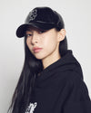 ADLV LINE AC BEAR VEGAN LEATHER BALL CAP