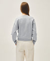 Marithé François Girbaud W CLASSIC LOGO CROP SWEATSHIRT heather gray