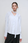 General Idea WOMAN V-Neck Scarf Blouse