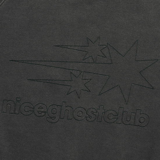 Nice Ghost Club Logo Pigment Sweatshirts [Charcoal]