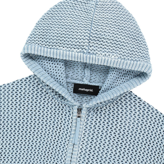 Mahagrid Pigment Mesh Zip Up Knit