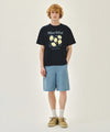 Marithé François Girbaud AEROCOOL LEMON GRAPHIC TEE navy