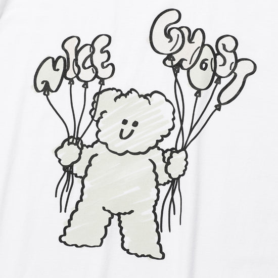 Nice Ghost Club Balloon Maca Drawing UV Tee [White]