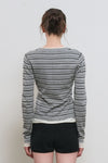 General Idea WOMAN Stripe Layered Pullover