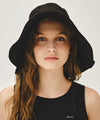 Marithé François Girbaud W STRAP SEERSUCKER WIDE BUCKET HAT ivory