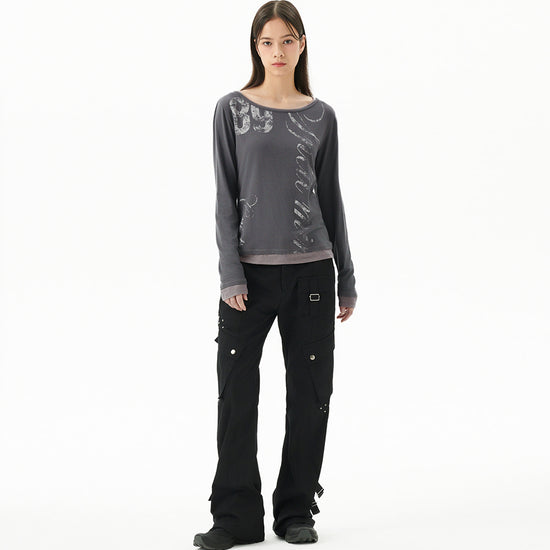 Mahagrid TRUTH LAYERED LONG SLEEVE TEE