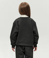Marithé François Girbaud Kids Doodle Classic Logo Sweatshirt in Brushed Dark Green