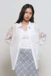 General Idea WOMAN Summer Wrinkle Sheer Shirt