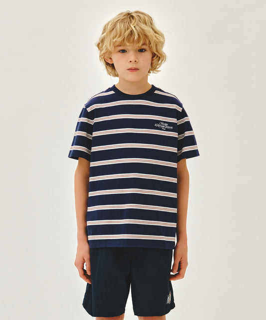 Marithé François Girbaud Kids Multi Stripe Tee