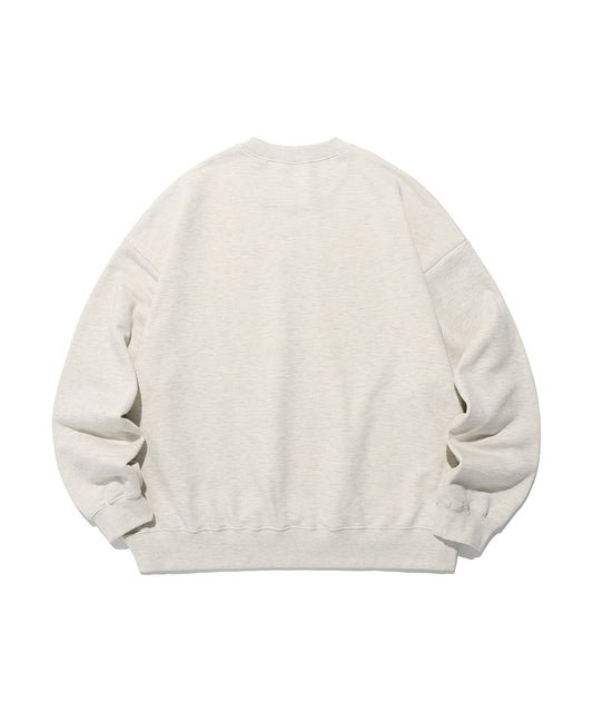Nice Ghost Club 3 Star Logo Applique Sweatshirt