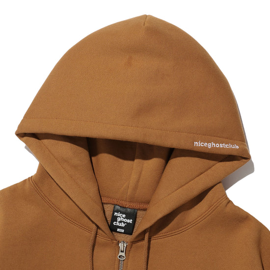 Nice Ghost Club 3STAR HALFTONE SYMBOL ZIP HOODIE [BROWN]
