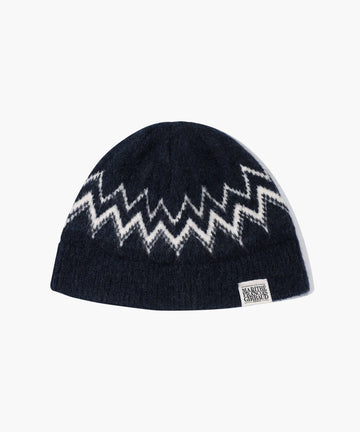 Marithé François Girbaud Fair Isle Beanie Navy