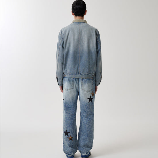 Mahagrid Dungaree Denim Jacket