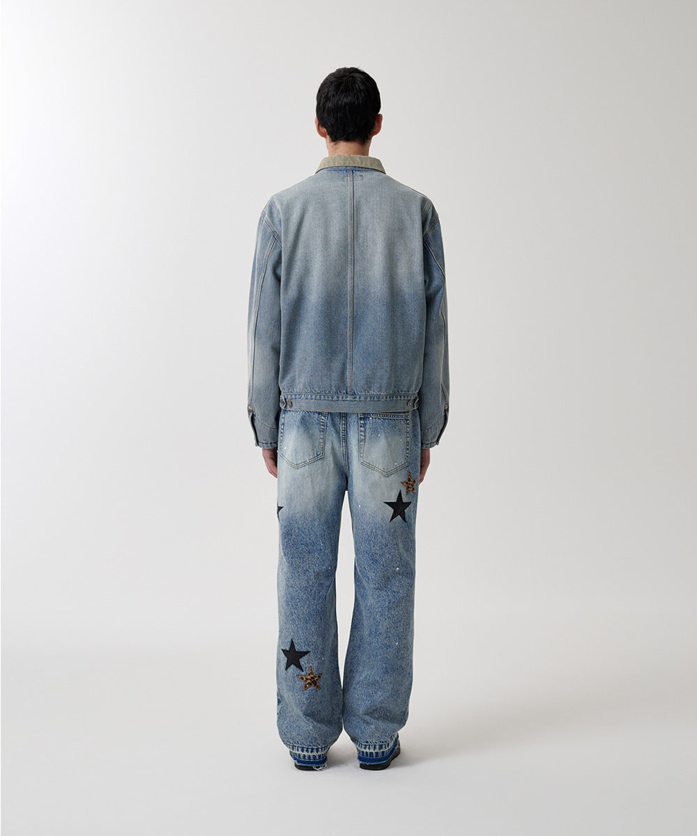 Mahagrid Dungaree Denim Jacket