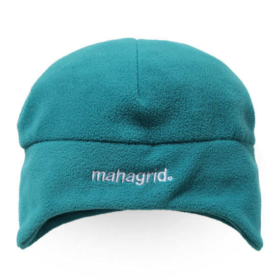 Mahagrid Fleece Flap Beanie in Green