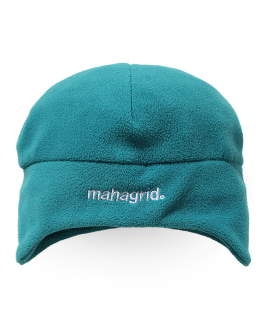 Mahagrid Fleece Flap Beanie in Green