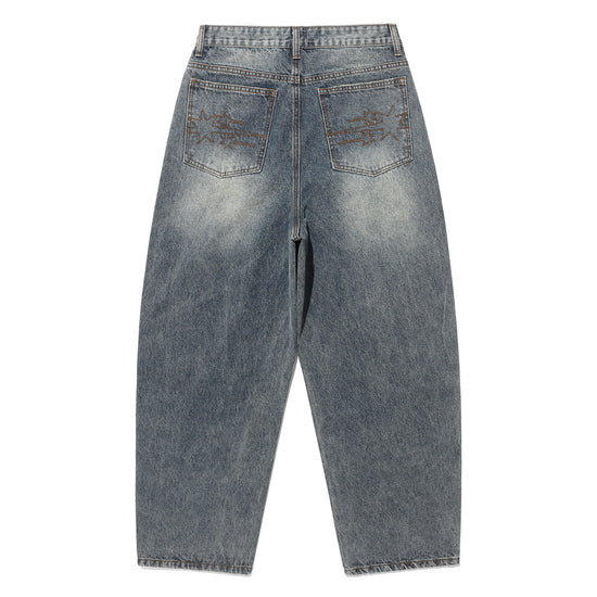 Nice Ghost Club Angels Wide Washed Jeans