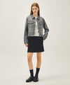 Marithé François Girbaud W VINTAGE CLASSIC LOGO SWEAT MINI SKIRT oatmeal